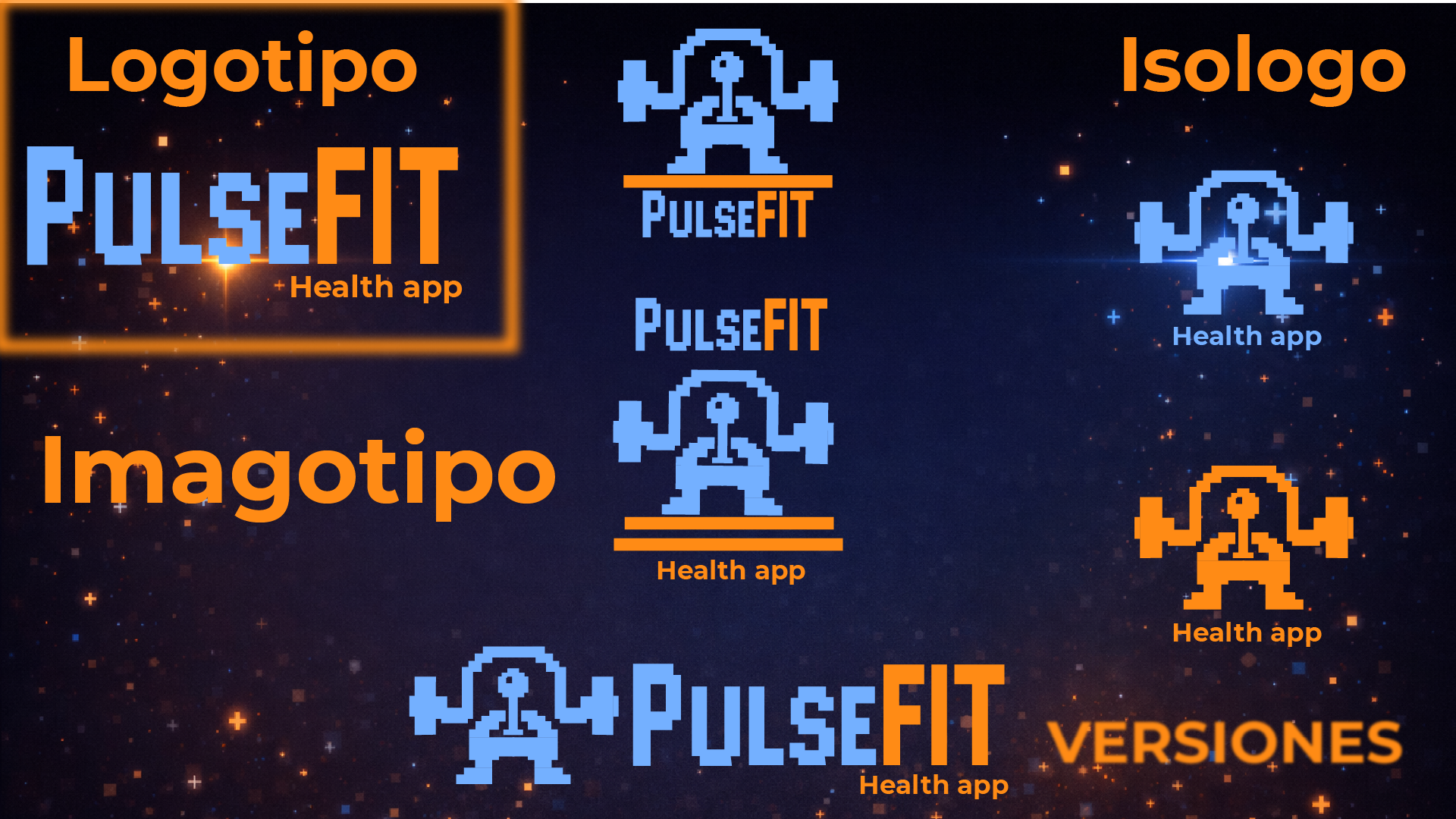 Pulse Fit - Versiones de Logo