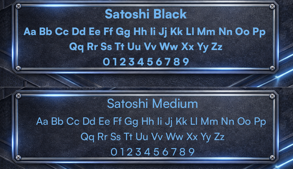 Sistema tipográfico GYPSUM - Satoshi